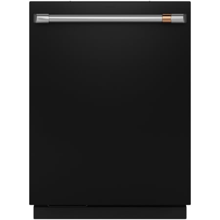 Cafe 24 Inch Wide 16 Place Setting Built-In Top Control Dishwasher with Dual Convection Ultra Dry, LED Lighting, and Ultra Wash Top Rack Matte Black