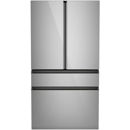 Cafe 36 Inch Wide 23.2 Cu. Ft. Energy Star Certified Bottom Freezer Refrigerator with Convertible Drawer and Dual Dispense AutoFill Pitcher Platinum Glass