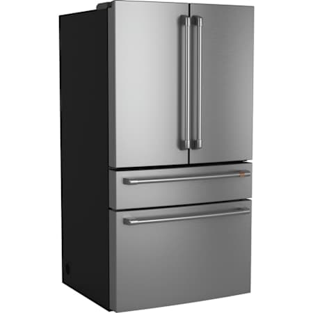 Cafe 36 Inch Wide 23.2 Cu. Ft. Energy Star Certified French Door Refrigerator with Advanced Water Filtration Stainless Steel
