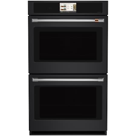 Cafe Professional 30 Inch Wide 10.0 Cu. Ft. Electric Double Oven with In-Oven Camera Matte Black