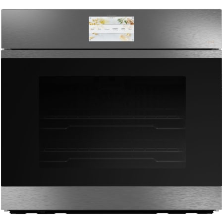 Cafe 30 Inch Wide 5 Cu. Ft. Single Electric Oven with Convection and Steam Clean Platinum Glass