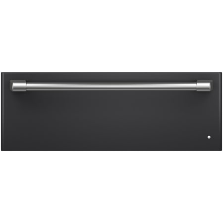 Cafe 30 Inch Wide Electric Warming Drawer with Variable Heat and Humidity Control with Brushed Stainless Steel handle Matte Black / Brushed Stainless