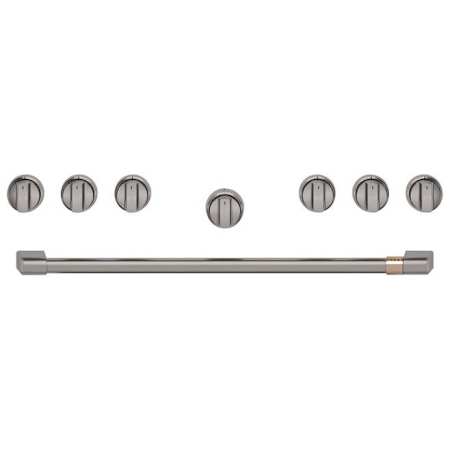 Cafe 36 Inch Handle and Knob Set for Pro Range and Rangetop Brushed Black