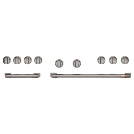 Cafe 48” Handle & Knob Set for Pro Range and Rangetop Brushed Black