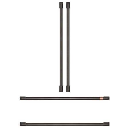 Cafe Cafe 4 Piece Refrigeration Handle Kit for Use with Select Cafe French Door Refrigerators Brushed Black