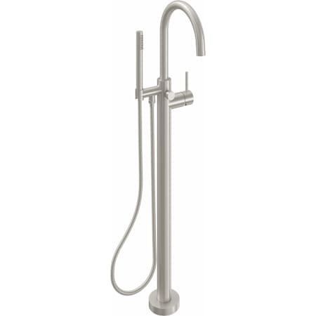 California Faucets Asilomar Floor Mounted Tub Filler with Built-In Diverter - Includes Hand Shower Satin Nickel