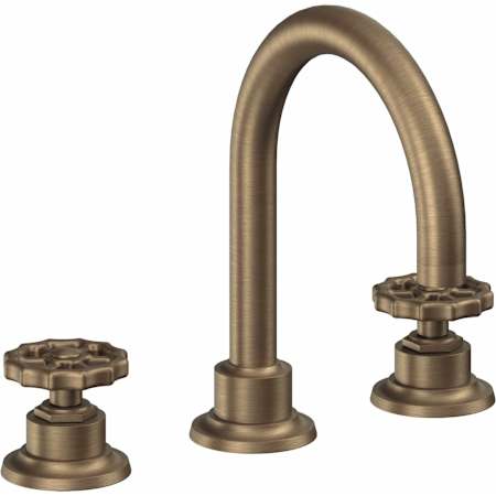 California Faucets Descanso Works 1.2 GPM Widespread Bathroom Faucet Antique Brass Flat
