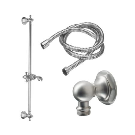 California Faucets Shower Slide Bar with Hand Shower Bracket and 68" Hose Polished Chrome