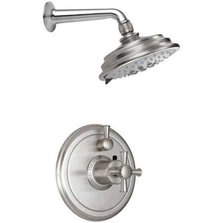 California Faucets Miramar Shower Only Trim Package with 2 GPM Multi Function Shower Head Satin Nickel