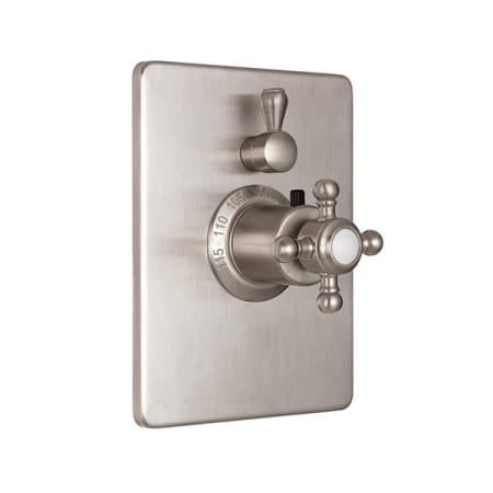 California Faucets Venice Double Handle Thermostatic Valve Trim Satin Nickel