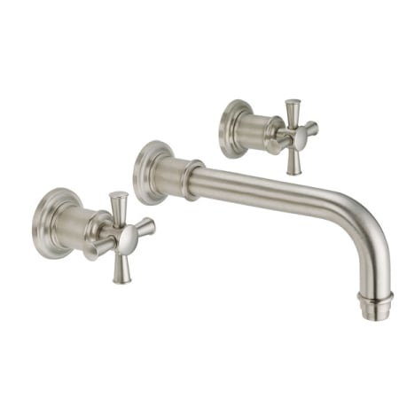 California Faucets Miramar 1.2 GPM Wall Mounted Bathroom Faucet with Double Handles Matte White