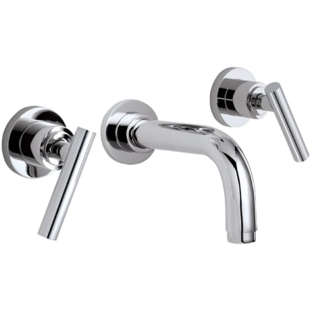 California Faucets Montara 1.2 GPM Wall Mounted Bathroom Faucet with Double Handles Polished Chrome