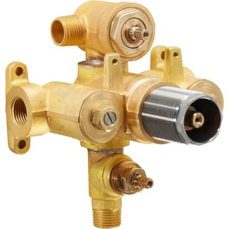California Faucets StyleTherm 1/2" Thermostatic Rough Valve with Integral Non-Shared Dual Outlets and Integral Single Volume Control N/A