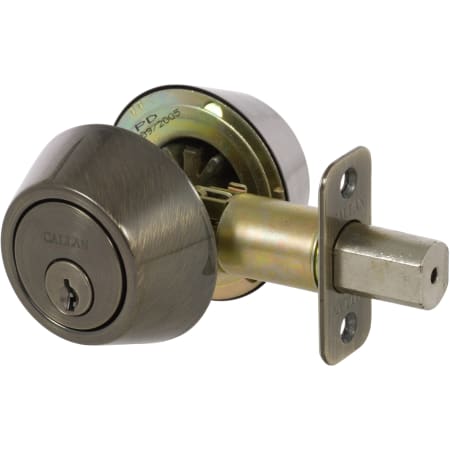 Callan Double Cylinder Deadbolt Antique Brass