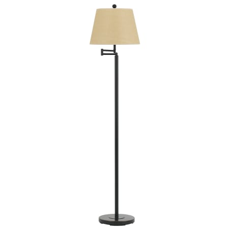 Cal Lighting Andros 1 Light Pedestal Base Swing Arm Floor Lamp Dark Bronze