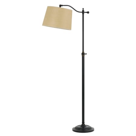 Cal Lighting Wilmington 1 Light Pedestal Base Boom Arm Floor Lamp Dark Bronze