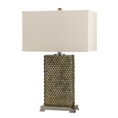 Cal Lighting Tavros Single Light 27" Tall Buffet Table Lamp Argent