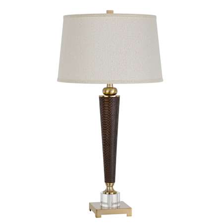 Cal Lighting Sebree 32" Tall Buffet Table Lamp Antique Brass