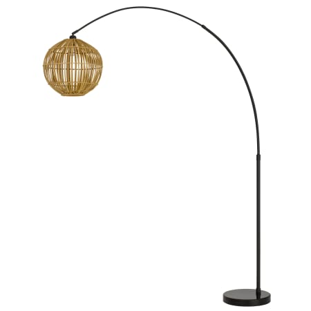 Cal Lighting Lakeside 78" Tall Arc Floor Lamp Black