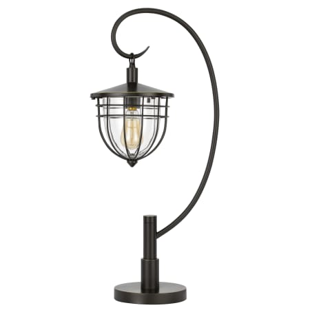 Cal Lighting Alma 31" Tall Arc Table Lamp Glass