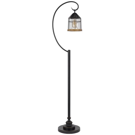Cal Lighting Valparaiso 63" Tall Arc Floor Lamp Dark Bronze