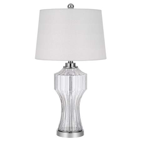 Cal Lighting Reston 26" Tall Buffet Table Lamp Clear