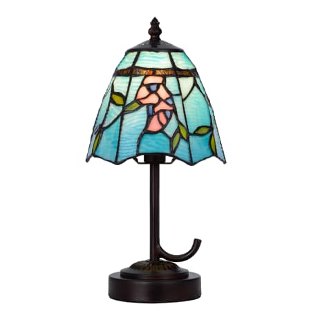 Cal Lighting Tiffany 13" Tall Tiffany Table Lamp Dark Bronze
