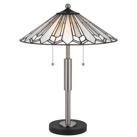 Cal Lighting Muirfield 2 Light 23" Tall Tiffany Table Lamp Bronze