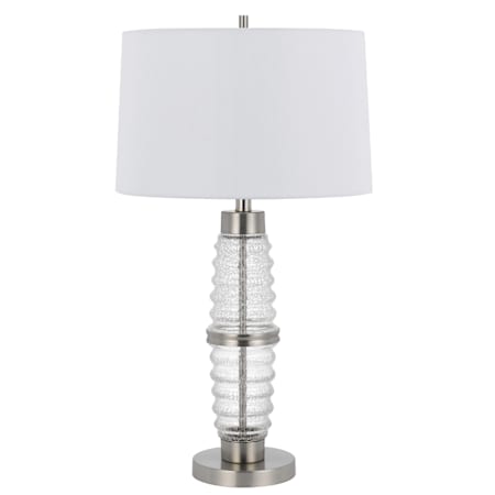 Cal Lighting Macon 29" Tall Vase Table Lamp Brushed Steel