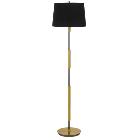 Cal Lighting Ciudad 60" Tall Torchiere Floor Lamp Antique Brass / Silver Gray