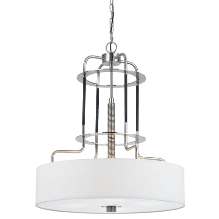 Cal Lighting Transformermetal 4 Light 24" Wide Drum Chandelier Brushed Steel