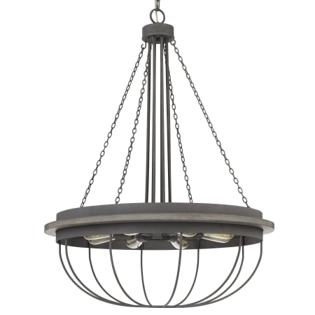 Cal Lighting Nixa 8 Light 29" Wide Chandelier Dove Grey