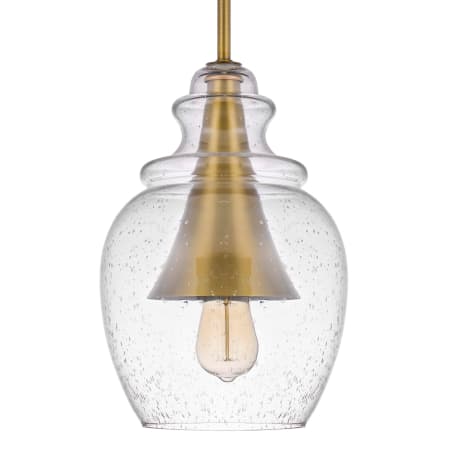 Cal Lighting Girona 9" Wide Mini Pendant Antique Brass