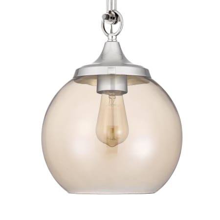 Cal Lighting Rochelle 9" Wide Mini Pendant Chrome