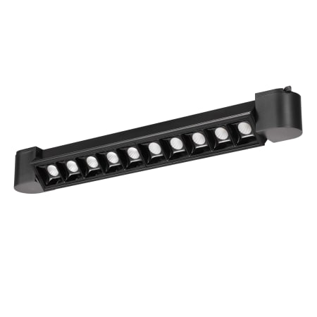Cal Lighting 10 Light 14" Wide Integrated LED Flush Mount Linear Ceiling Fixture Black