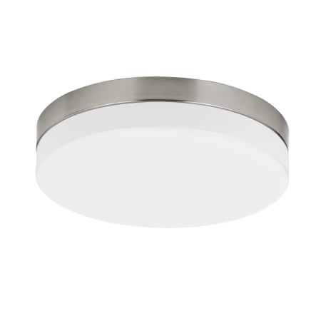 Cal Lighting Single Light 14" Wide Integrated LED Flush Mount Bowl Ceiling Fixture Brushed Steel
