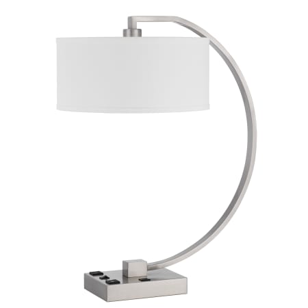 Cal Lighting Belfort 26" Tall Arc Desk Lamp Brushed Steel