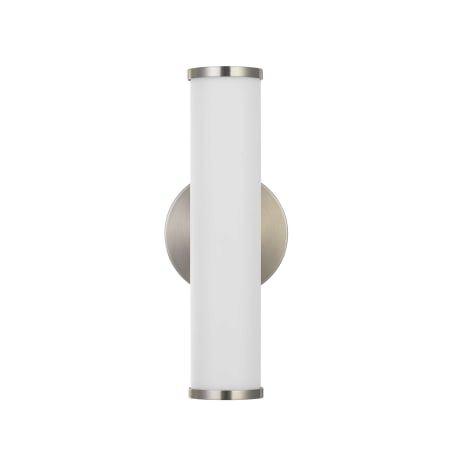 Cal Lighting Brentwood 2" Wide LED Bath Bar Brushed Steel
