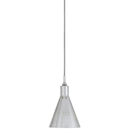 Cal Lighting 1 Light Uni-Pack Pendant with Shade Brushed Steel