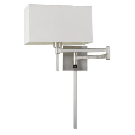 Cal Lighting Robson 12" Tall Plug-In Wall Sconce Brushed Steel