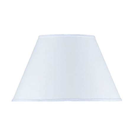 Cal Lighting 18"W x 10.5"H Contemporary / Modern Round White Hardback Fabric Shade N/A
