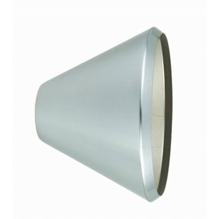 Cal Lighting Solid Cone Shade for Par38 Lamps Brushed Steel