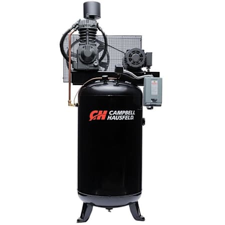 Campbell Hausfeld 7.5 HP 80 Gal 175 Max PSI Two-Stage Stationary Electric (230 Volt 1 Phase) Reciprocating Air Compressor with Starter N/A