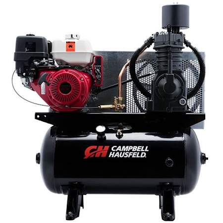 Campbell Hausfeld 13 HP 30 Gal 175 Max PSI 24.5 CFM Two-Stage Truck Mount Gas Reciprocating Air Compressor with Electric Start Honda Engine N/A