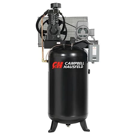 Campbell Hausfeld 5 HP 80 Gal 175 Max PSI Two-Stage Stationary Electric (230 Volt 1 Phase) Commercial Reciprocating Air Compressor N/A