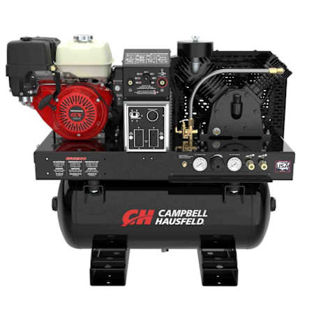 Campbell Hausfeld 13 HP 30 Gal 175 Max PSI Two-Stage Truck Mount Gas 3-In-1 Reciprocating Air Compressor with Honda Engine N/A