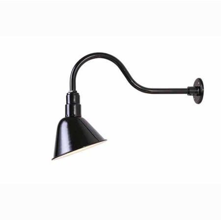 Canarm Single Light 10" High Outdoor Wall Sconce Black / Aluminum