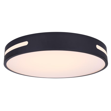 Canarm Niven 20" Wide LED Flush Mount Drum Ceiling Fixture Black