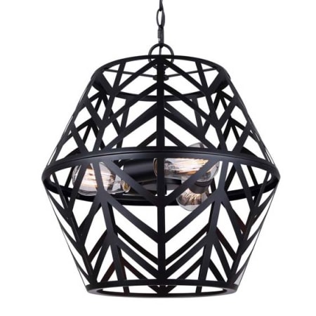 Canarm Maud 3 Light 17" Wide Pendant Black