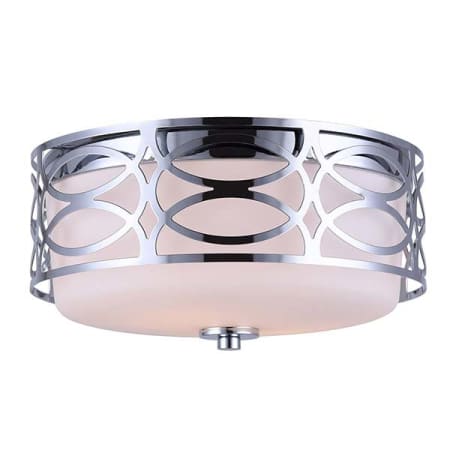 Canarm Drake 2 Light 11-3/4" Wide Flush Mount Ceiling Fixture Chrome